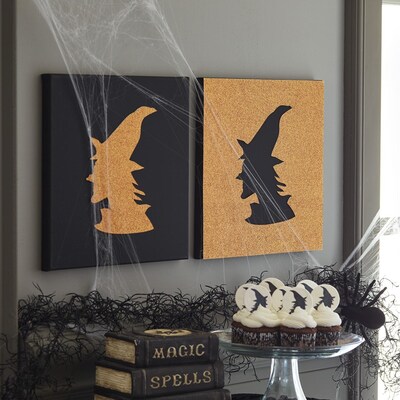 Sunday Makebreak: Witch Silhouette Painting
